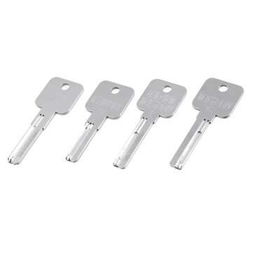 15PCS Stainless Steel Soft Hard to Pry Open the Key Key lock Pi Various Key Embryos, Multi-slot Keys