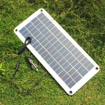 15w 12V/5V Output Semi-Soft Polycrystalline Solar Panel with Wires