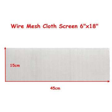 15x45cm Woven Wire 304 Stainless Steel Filtration Grill Sheet Filter 16 Mesh