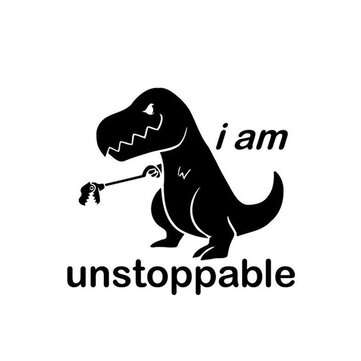 15x13.6cm Dinosaur Car Stickers Decals Decorative Sticker (COLOR: BLACK)
