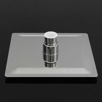 15x15cm 6 Inch Square Water-saving Pressurized Top Spray Rain Rainfall Shower Head 201 Stainless Ste
