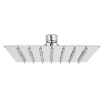 15x15cm 6 Inch Square Water-saving Pressurized Top Spray Rain Rainfall Shower Head 201 Stainless Ste