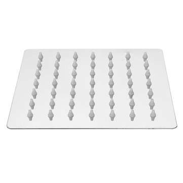 15x15cm 6 Inch Square Water-saving Pressurized Top Spray Rain Rainfall Shower Head 201 Stainless Ste