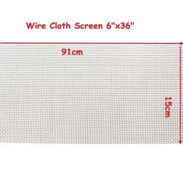 15x91cm Woven Wire 304 Stainless Steel Filtration Grill Sheet Filter 10 Mesh