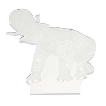 16 Colors 3D LED Night Light Touch Switch Elephant Table Bedroom Lamp Home Decor