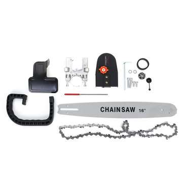16 Inch Electric Chainsaw Bracket Stand Adaptor Changed Woodworking Chain saw kit for Angle Grinder