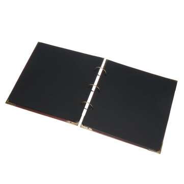 16`` PU Leather Scrapbook Photo Album Memory Books DIY Craft Ring Photo Frame with 3 Stickers Annive