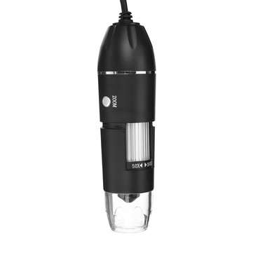 1600X 8LED 2MP USB Zoom Digital Microscope Hand Held Biological Camera