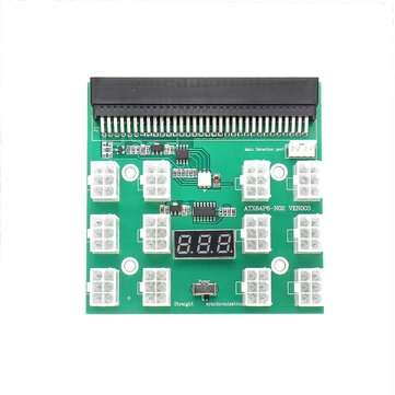 1600W Server Power Conversion Module with 12 6pin Connectors Graphics Card Power Supply Board for BT