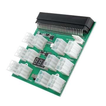 1600W Server Power Conversion Module with 12 6pin Connectors Graphics Card Power Supply Board for BT