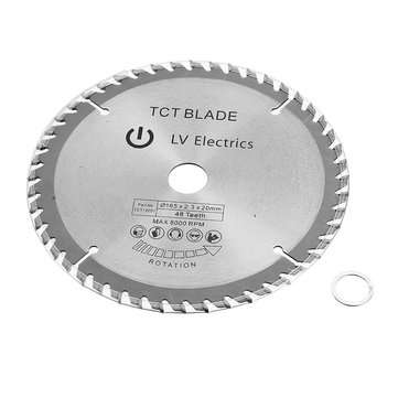 165*2.3*20*48T TCT Circular Saw Blade 165mm For Wood Plastic Acrylic Woodworking Cutting Disc