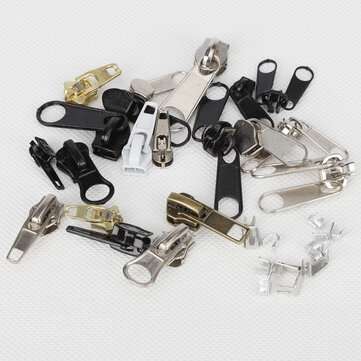 169Pcs Zipper Repair Kit Zipper Replacement Zipper Pull Rescue Kit with Zipper Install Pliers Tool a