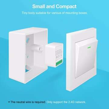 16A Mini Smart Wifi DIY Switch Support 2 Way Control Smart Home Automation Module Work with Alexa Go