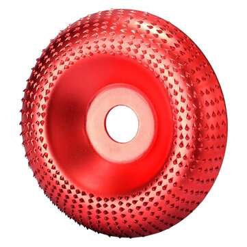 16mm Carbide Wood Sanding Carving Shaping Disc Angle Grinder Wheel  (COLOR.: RED)