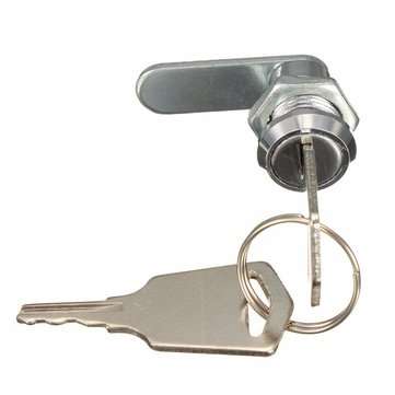 16mm Keyed Alike Cam Lock For Filing Cabinet Mailbox Drawer Cupboard with 2 Keys