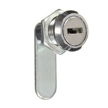 16mm Keyed Alike Cam Lock For Filing Cabinet Mailbox Drawer Cupboard with 2 Keys