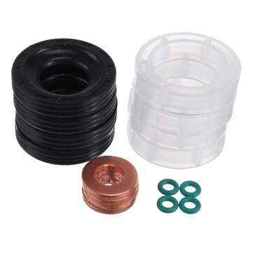 16pcs Fuel Injector Seal+Protectors+Washer+O-Ring For Peugeot 207/ 307/ 407 1.6 Hdi 2004+