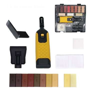 16pcs Laminate Floor Repair Kit Chips Scratches Mending Tool Wax System Wood Floor Gap Repair Kit