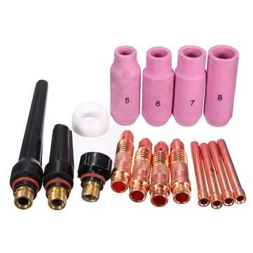 16pcs TIG Accessories KIT TIG Welding Torch WP SR 17 18 26 Series