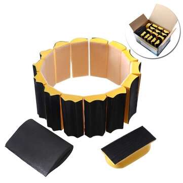 16Pcs Sanding Pad 40x100mm Shaped Hand Sanding Block Disc Grinding Sponge For Hook and Loop Sandpape