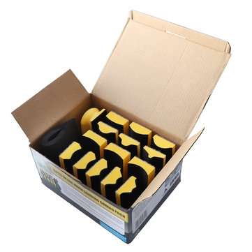 16Pcs Sanding Pad 40x100mm Shaped Hand Sanding Block Disc Grinding Sponge For Hook and Loop Sandpape