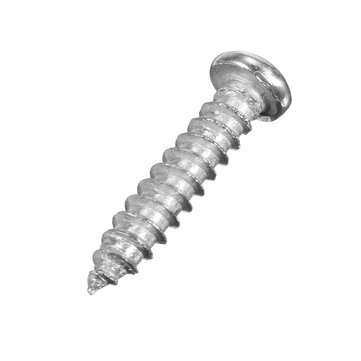 16Pcs Licence Number Plate Phillips Self Tapping Screw with Hinged Blue Cover Caps