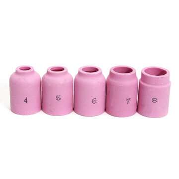 16pcs TIG Gas Lens Collets Gas Nozzle Back Cap Fit For SR 17 18 26 TIG Torch