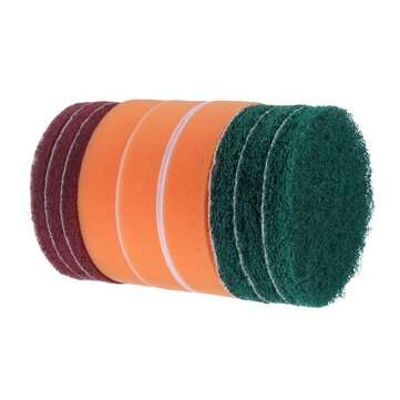 16Pcs/Set Drill Scrubber Cleaning Brush Kit for Bathroom Surfaces Tub Tile and Grout