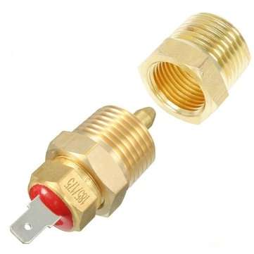 175 To 185 Degree Electric Engine Cooling Fan Thermostat Temp Switch 3/8`` NPT
