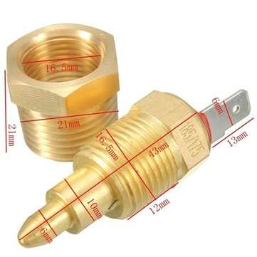 175 To 185 Degree Electric Engine Cooling Fan Thermostat Temp Switch 3/8`` NPT