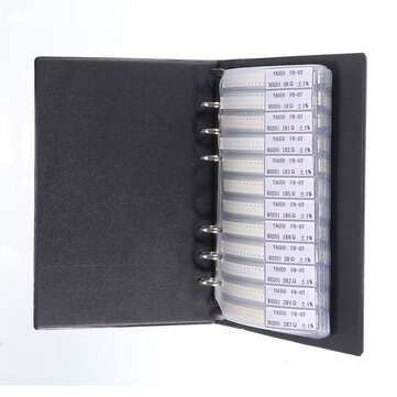 170valuesx50pcs=8500pcs 0201 SMD Resistor 1/16W Sample Book 1% Tolerance  Resistor Kit 0R~10M