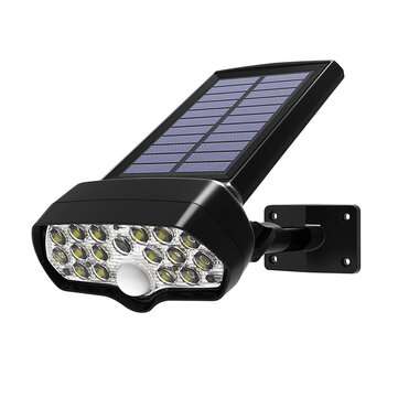 17LED Solar Power Wall Lights PIR Motion Sensor Outdoor Garden Yard Path Lamp