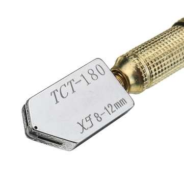 17mm Metal Handle Straight Head Oil Cutter Glass Cutter Oil Feed Glass Ceramic Tile Cutter