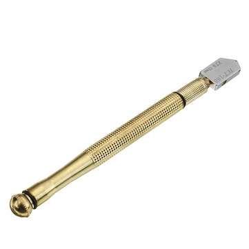 17mm Metal Handle Straight Head Oil Cutter Glass Cutter Oil Feed Glass Ceramic Tile Cutter