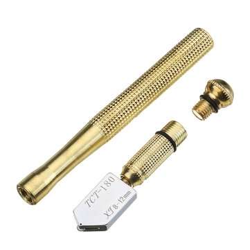 17mm Metal Handle Straight Head Oil Cutter Glass Cutter Oil Feed Glass Ceramic Tile Cutter