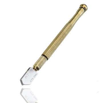 17mm Metal Handle Straight Head Oil Cutter Glass Cutter Oil Feed Glass Ceramic Tile Cutter
