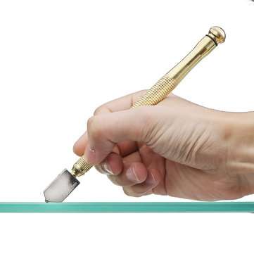 17mm Metal Handle Straight Head Oil Cutter Glass Cutter Oil Feed Glass Ceramic Tile Cutter