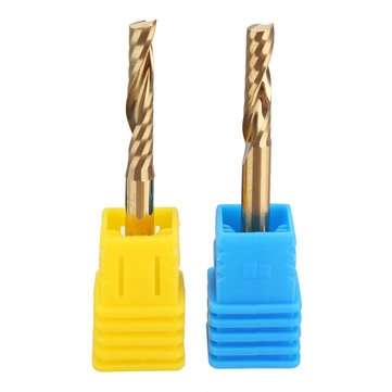 17mm/22mm Titanized End Milling Cutter Single Flute Spiral Bit Length for Metalworking (SIZE: 17MM)