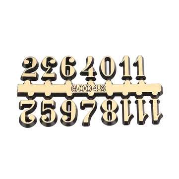 17mm Silent Quartz Clock Movement Kit with Gold Digital Card Hour Minute Second Hand