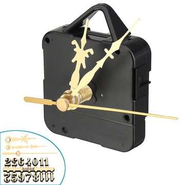 17mm Silent Quartz Clock Movement Kit with Gold Digital Card Hour Minute Second Hand