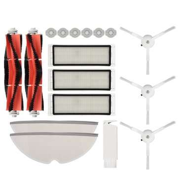 17Pcs Main Brush Side Brush Filter Replace Spare Parts For Mi Roborock S50 S51 Vacuum Cleaner