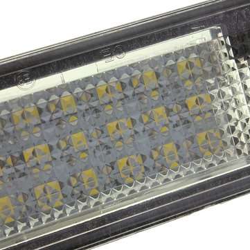 18 LED License Number Plate Light Lamp For Audi A3 A4 A6 A8 B6 B7 S3 Q7 RS4 RS6