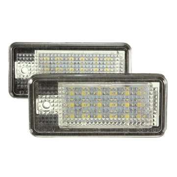 18 LED License Number Plate Light Lamp For Audi A3 A4 A6 A8 B6 B7 S3 Q7 RS4 RS6