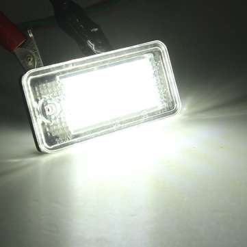 18 LED License Number Plate Light Lamp For Audi A3 A4 A6 A8 B6 B7 S3 Q7 RS4 RS6