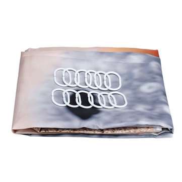 180 x180cm Conch Starfish Beach With 12 Hooks Bathroom Shower Curtain