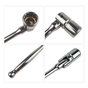 180 Degree Swivel 3/8inch Drive Spark Plug Socket Wrench Metric Socket Head Ratchet Spanner Hand Too