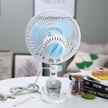 180 Adjustable Desktop Table Electric Fan High Speed Clip On Cooling Fan AC 240V