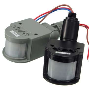 180 Degree 12V Human Infrared Sensor Switch Light Sensor Monitoring Spot Lightts ... (COLOR.: BLACK)