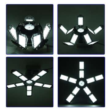 18000LM E26/E27 LED Garage WorkShop Light Home Ceiling Fixture Deformable Lamps