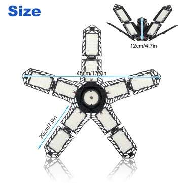 18000LM E26/E27 LED Garage WorkShop Light Home Ceiling Fixture Deformable Lamps